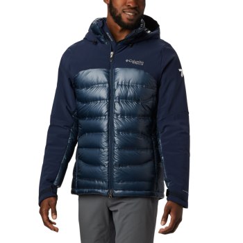Columbia Muške Jakne - Heatzone 1000 TurboDown II Tamnoplave | KWYG-51496